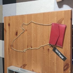 Red small coin purse